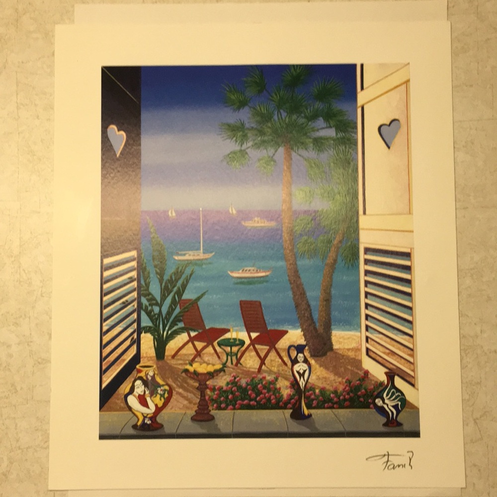 Fanch Ledan Seriolithograph “Volets Caribes”